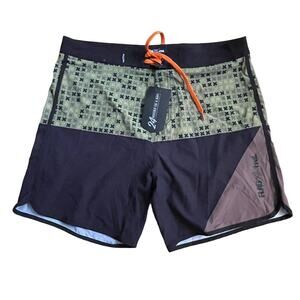 Flag Nor Fail Shorts Athletic Board Shorts Color Block Athleasure Mens‎ 38 NWT